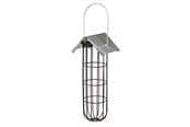 Vogelkäfige, Vogelhäuser & Zubehör - Trixie Vogelfutterspender mit Dach, 4 Fettkugeln, Metall, 11 × 25 × 10 cm, schwarz - TX55623