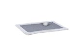 Katzen - Trixie Scratching mat sisal rug/plush 55 × 35 cm grey/light grey - TX43110