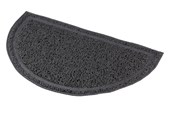 Katzen - Trixie Katzentoilettenmatte, halbrund, PVC, 41 × 25 cm, anthrazit - TX40385