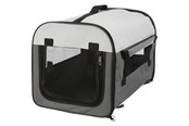 Hunde - Trixie Soft Kennel Basic XS: 32 × 32 × 47 cm dark grey/light grey - TX39701