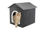 Katzen - Trixie Höhle Livia 38 × 41 × 44 cm dunkelgrau/weiß - TX37911