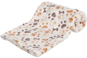 Hunde - Trixie Lingo blanket soft fleece 100 × 75 cm white/beige - TX37178