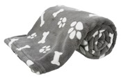 Hunde - Trixie Dog Blanket Kenny Plush Grey 75x50cm - TX37095