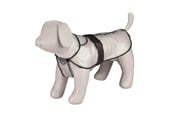 Hunde - Trixie Tarbes raincoat S: 38 cm transparent/black piping - TX3002