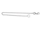 Hunde - Trixie Chain leash M–L: 80 cm/3.0 mm - TX21962