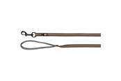 Hunde - Trixie Fusion tracking leash rubberised M–XL: 15 m/17 mm graphite/papaya - TX207553