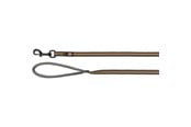 Hunde - Trixie Fusion tracking leash rubberised M–XL: 3 m/17 mm graphite/papaya - TX207550