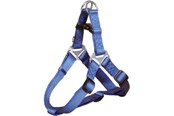 Hunde - Trixie Premium One Touch harness S: 40–50 cm/15 mm royal blue - TX204402