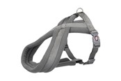 Hunde - Trixie Premium touring harness M: 45–80 cm/25 mm graphite - TX203916