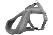 Hunde - Trixie Premium touring harness S: 35–65 cm/20 mm graphite - TX203716