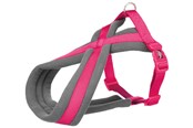Hunde - Trixie Premium touring harness XS–S: 30–55 cm/15 mm fuchsia - TX203611