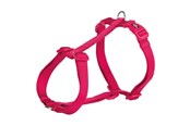 Hunde - Trixie Premium H-harness L–XL: 75–120 cm/25 mm fuchsia - TX203511