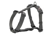 Hunde - Trixie Premium H-harness XS–S: 30–44 cm/10 mm graphite - TX203216
