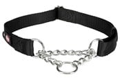 Hunde - Trixie Premium semi-choke L–XL: 45–70 cm/25 mm black - TX202901