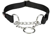 Hunde - Trixie Premium semi-choke M–L: 35–50 cm/20 mm black - TX202801