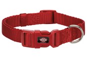 Hunde - Trixie Premium Collar Red S 25-40cm/15mm - TX202203