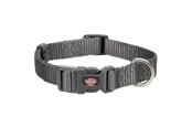 Hunde - Trixie Premium collar L–XL: 40–65 cm/25 mm graphite - TX201716