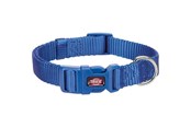Hunde - Trixie Premium collar S–M: 30–45 cm/15 mm royal blue - TX201502
