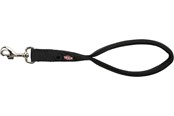 Hunde - Trixie Premium short lead M–XL: 37 cm/25 mm black - TX201201