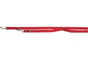 Hunde - Trixie Premium adjustable lead double-layered XS: 2.00 m/10 mm red - TX201003