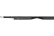 Hunde - Trixie Premium adjustable lead double-layered XS: 2.00 m/10 mm black - TX201001