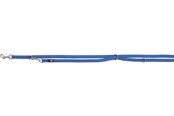 Hunde - Trixie Premium adjustable lead double-layered M–L: 2.00 m/20 mm royal blue - TX200802