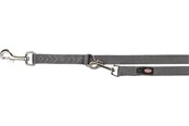 Hunde - Trixie Premium adjustable lead XS–S: 2.00 m/15 mm graphite - TX200416