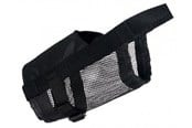 Hunde - Trixie Muzzle with net insert polyester L–XL black - TX19265