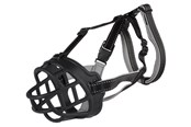 Hunde - Trixie Muzzle Flex muzzle rubber L–XL black - TX17615