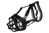 Hunde - Trixie Muzzle Flex muzzle rubber L black - TX17614