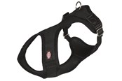 Hunde - Trixie Comfort Soft touring harness XXS–XS: 28–40 cm/15 mm black - TX16251
