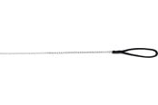 Hunde - Trixie Chain lead with nylon hand loop XS–S: 1.10 m/2.0 mm black - TX14011
