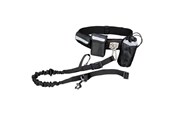 Hunde - Trixie Waist belt with leash belt: 60–120 cm/40 mm leash: 1.00–1.35 m/25 mm black/graphite - TX1275