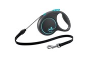 Hunde - Flexi Black Design M leash 5 m 20 kg blue - H78013L
