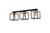 Lampen - EGLO LIBERTAD Deckenleuchte, schwarz, braun - 99856