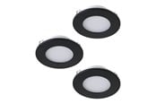 Smart-Home - EGLO FUEVA-Z recessed spot Ø85 mm black 3-pack - 900105