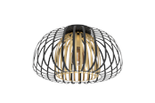 Lampen - EGLO ENCINITOS Deckenleuchte, schwarz, gold - 99664