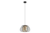 Lampen - EGLO ENCINITOS Hängeleuchte, schwarz, gold - 99666