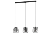Lampen - EGLO FLORESTA Hängeleuchte, schwarz-transparent - 99706