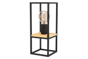 Lampen - EGLO LIBERTAD Tischleuchte, schwarz, braun - 99797