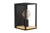 Lampen - EGLO LIBERTAD Wandleuchte, schwarz, braun - 99796