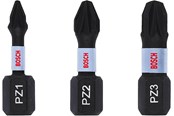 Bohrer & Bits - Bosch Impact Control Screwdriver Bits Set PZ1-PZ2-PZ3 25 mm - 2608522471