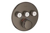 Dusch- und Montagezubehör - Grohe Grohtherm SmartControl Thermostat for installation with 3 valves, brushed hard graphite - 29121AL0
