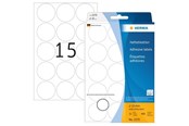 Papier, Fotopapier und Etiketten - HERMA Vielzwecketiketten/Farbpunkte Ø 32 mm, rund, weiß, permanent haftend, zur Handbeschriftung - 2270
