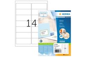 Papier, Fotopapier und Etiketten - HERMA PREMIUM Adressetiketten A4, 99,1 x 38,1 mm, weiß, permanent haftend - 4678