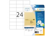Papier, Fotopapier und Etiketten - HERMA Transparente Folien-Etiketten, matt, A4, 70 x 37 mm, wetterfest, permanent haftend - 4685