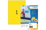 Papier, Fotopapier und Etiketten - HERMA Farbige Etiketten A4, 210 x 297 mm, gelb, permanent haftend - 4401