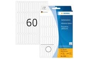 Papier, Fotopapier und Etiketten - HERMA Vielzwecketiketten 5 x 35 mm, weiß, permanent haftend, zur Handbeschriftung - 2300