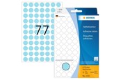 Papier, Fotopapier und Etiketten - HERMA Vielzwecketiketten/Farbpunkte Ø 13 mm, rund, blau, permanent haftend, zur Handbeschriftung - 2233