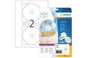 Papier, Fotopapier und Etiketten - HERMA CD-Etiketten A4, Ø 116 mm (Innenloch klein), weiß, blickdicht, permanent haftend - 5115